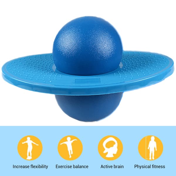 Bouncing Rock Ball Balansbräda för barn – Träningshoppleksak, Space Hopper, Hållbart kul