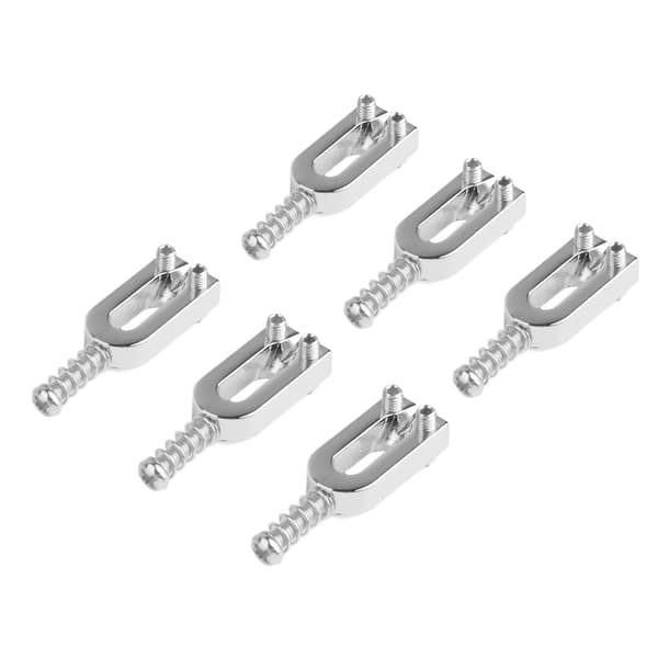 6-pack silver U-formade elgitarr tremolostall sadlar med stämskruvar, hårdvara reservdelar