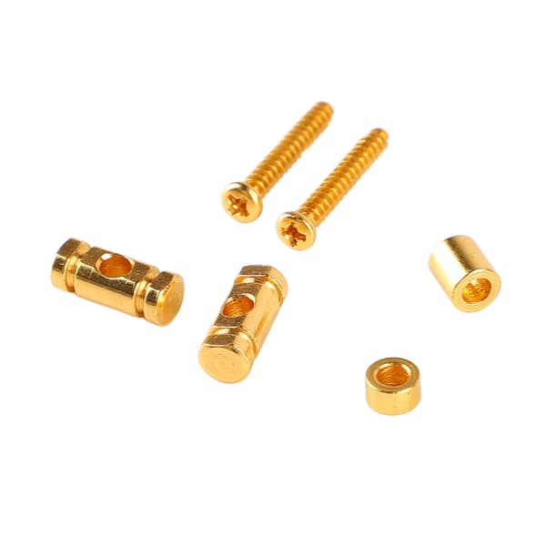 Elgitarr Roller Stränghållare Guide Retainer Metall Guld 6-pack Reservdelar för Scen Studio
