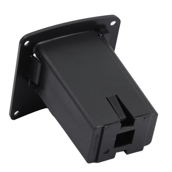 PU-läder Elgitarr Bas Pickup 9V Batterilock Hållare Fodral Väska Organizer Box (#01)
