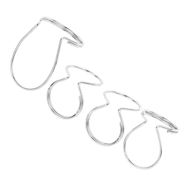 Silver metall fingerplektrum 4-pack fjärilsgitarr tumplektrumset för gitarrister