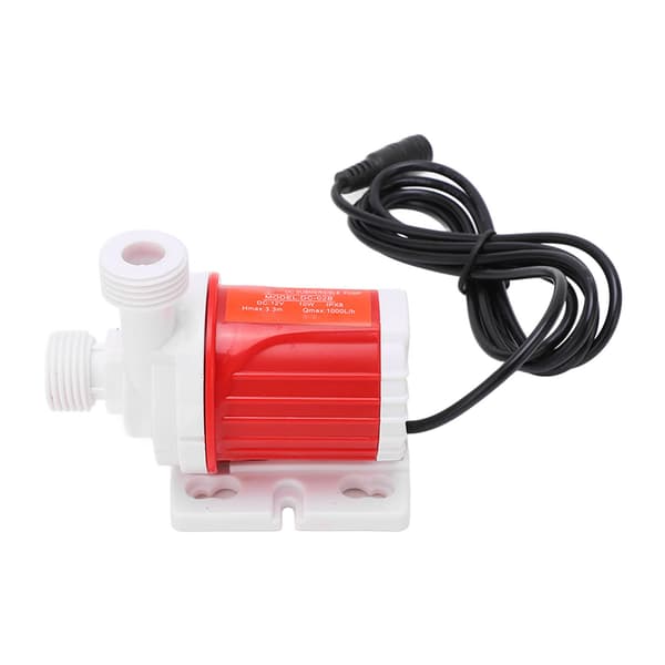 Borstlös cirkulerande vattenpump Tyst Mini Dränkbar Hushållspump DC12V 10W 3.3 Meter Lyft