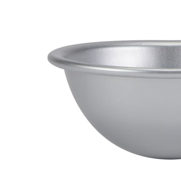10 cm halvcirkelformad form i aluminium, halvsfär, chiffongkaka, bikini, efterrätt, pudding, bakform