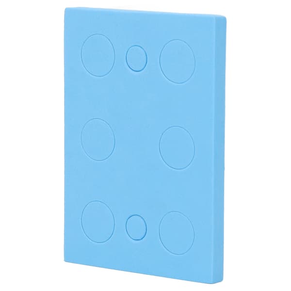 Blå Labbskumrörställ, Högdensitetsflytande hållare för centrifugrör, Rektangulär 8-brunn, 20-pack, Passar 1,5 ml & 10 ml, Slitstark polyeten för S