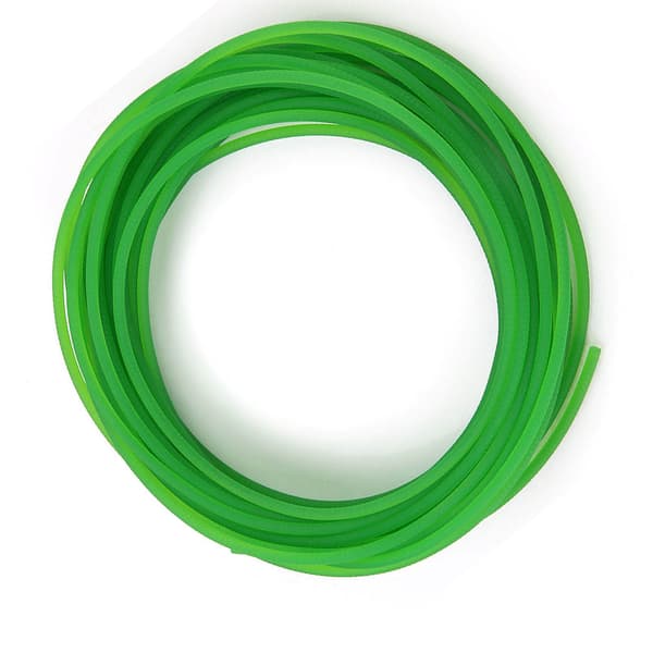 Grøn ru overflade PU polyurethan rundrem til drivtransmission (6mm*10m)