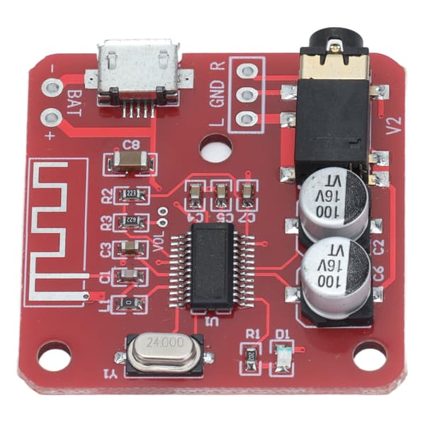 Bluetooth Audio Receiver Board 5.0 HD Audio MP3 Lossless Decoder Trådløs Transmission XH‑A250