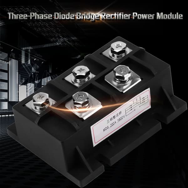 200A Amp 1600V MDS200A Trefaset Diodebroensretter Strømmodul