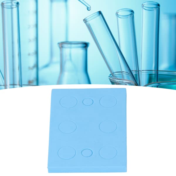 Blå Labbskumrörställ, Högdensitetsflytande hållare för centrifugrör, Rektangulär 8-brunn, 20-pack, Passar 1,5 ml & 10 ml, Slitstark polyeten för S
