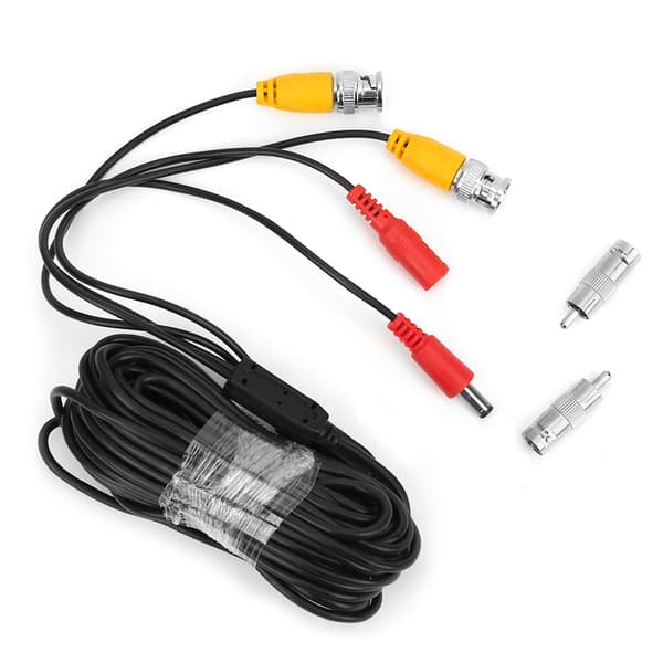 4-pack BNC Video Strömkablar 10m CCTV Övervakningssystem Kablar