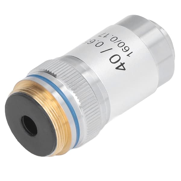 Akromatisk Mikroskopobjektiv 40X Høj Forstørrelse 20,2 mm Interface Standard RMS Sølv
