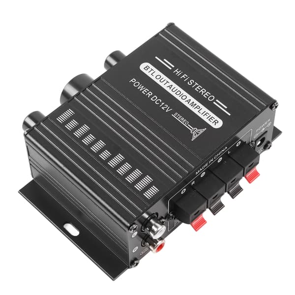 12V Bluetooth bilstereo förstärkare 2-kanals mini-förstärkare med USB SD AUX-ingång