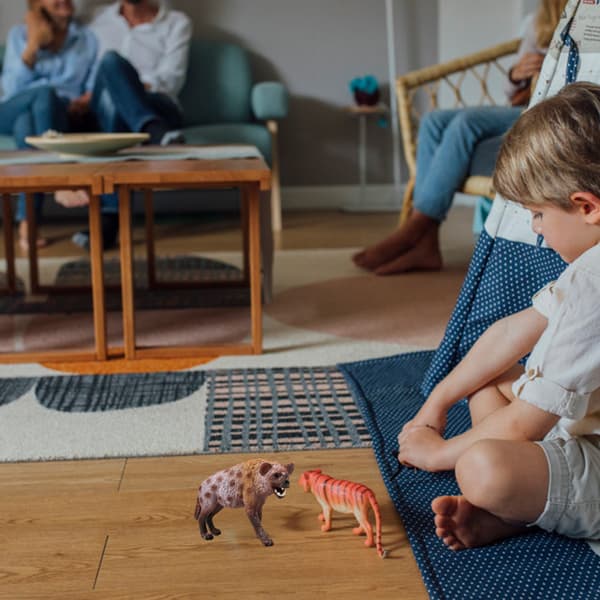 Hyænefigurpynt Simulation PVC Hyæne Vilde Dyr Figur Samleobjekt Hyænemodel Legetøj til Børn