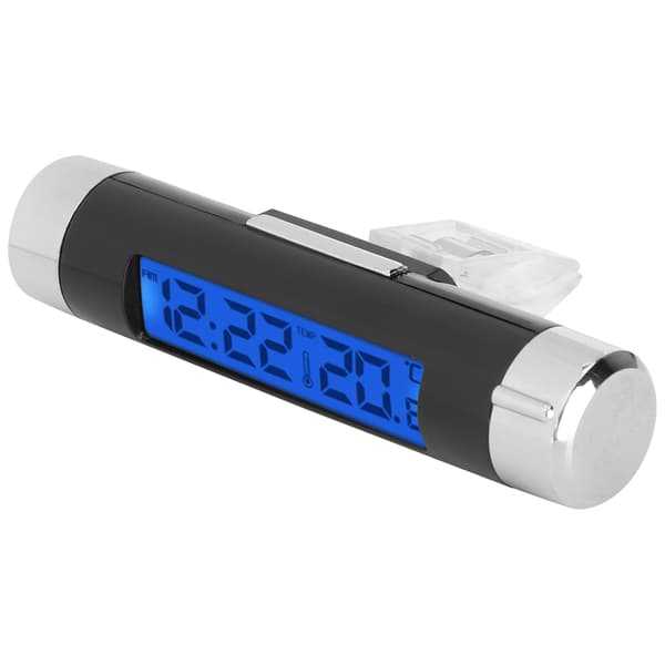 2-i-1 Digital Klocka Termometer LCD-skärm Automatisk Temperatursensor