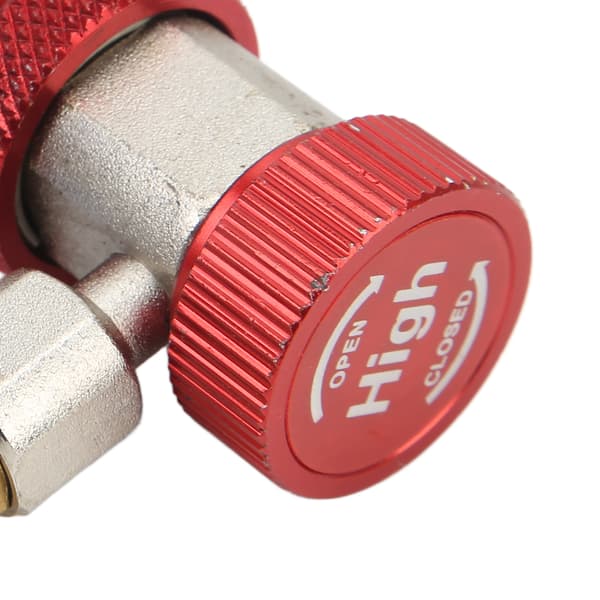 2-pack R134A AC snabbkoppling hög låg sidoadapter, justerbar anslutningssats