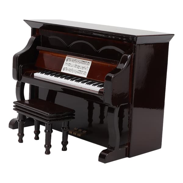 Minipiano Musikinstrument Modell Heminredning Presentprydnad