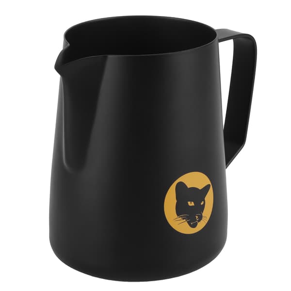 600 ml kaffekop krus multifunktionel 304 mælkeskummer i rustfrit stål sort