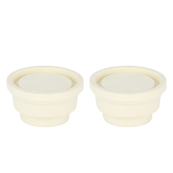 2-pack poolstege gummistötfångarlock, ersättningssäkerhetspluggar för poolsteg, poolutrustningstillbehör