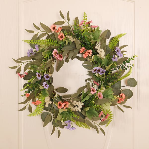 Simulerad blomsterkrans Eukalyptus Tusensköna Krans Bröllop Heminredning