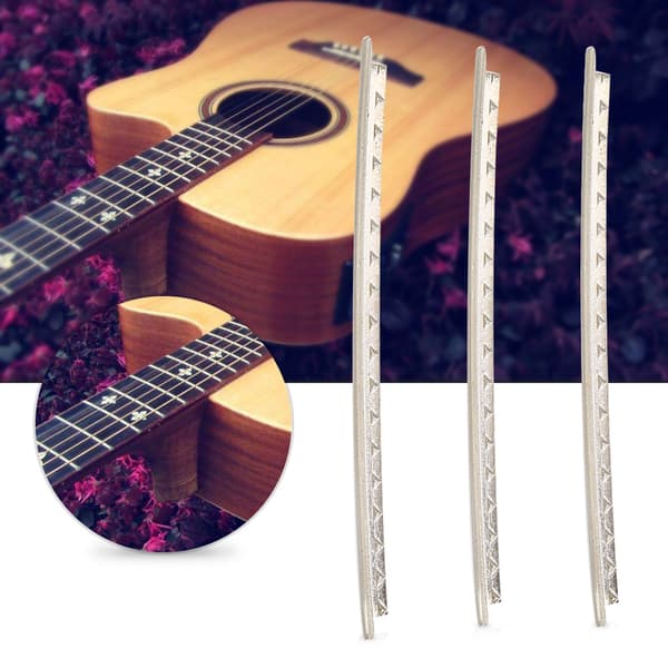 20-pack gitarr vit kopparbandtrådssats 2 mm för folkgitarrer