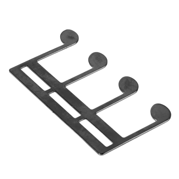 Sort metalnodeklips, bærbar nodeholder til klaver- og guitarnoder, justerbar bogklips, 1 pakke