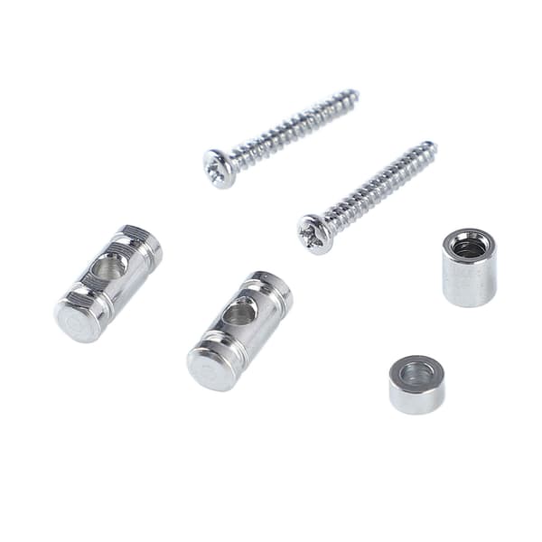 6x Elgitarr Roller Strängträd Guide Hållare Metall Silver Tillbehör