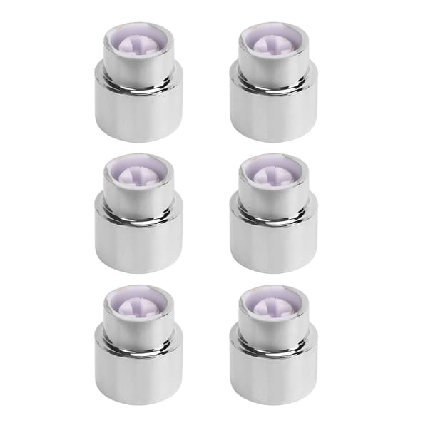 6 st gitarrfatbrytarspets 5-vägs rund retro plast silver elgitarr pickup brytarknopp