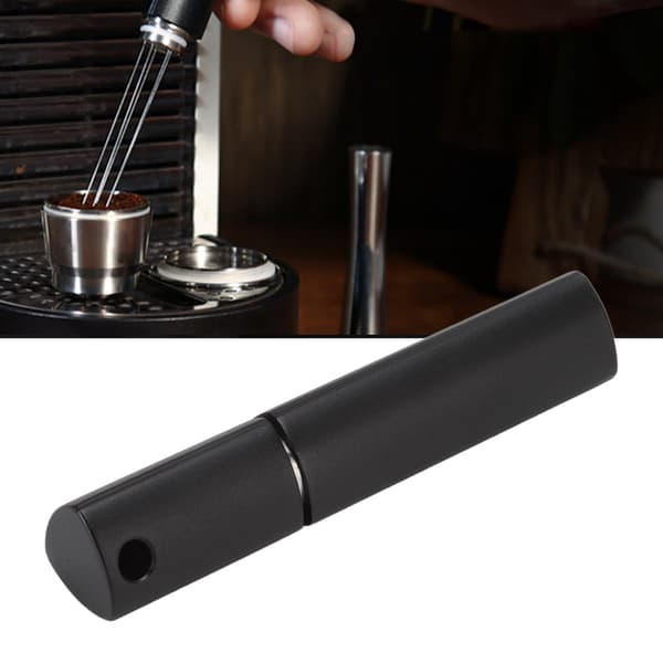 Kaffeblandingsstav i rustfrit stål Kompakt kaffenåledispenser til espressomaskine sort