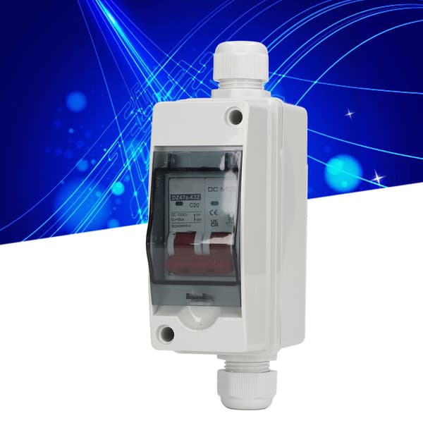 2P Miniature Afbryder IP65 Vandtæt Afbryder til Solcelleanlæg DC 1000V 20A