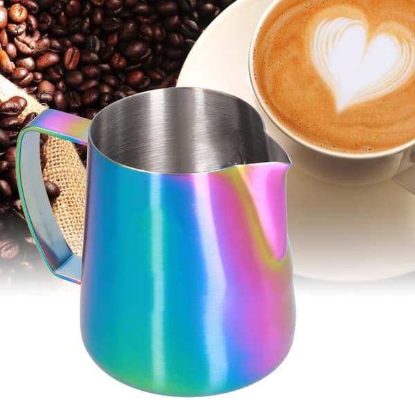 600 ml 304 mælkeskummerkande i rustfrit stål til latte art til kaffe