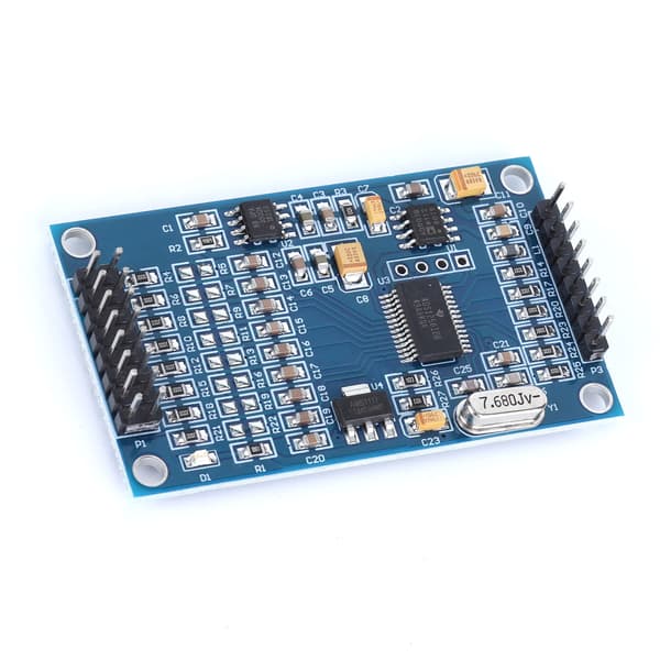 Datainsamlingsmodul ABS Högprecision ADC 8 kanaler 24 bitars elektronisk komponent ADS1256