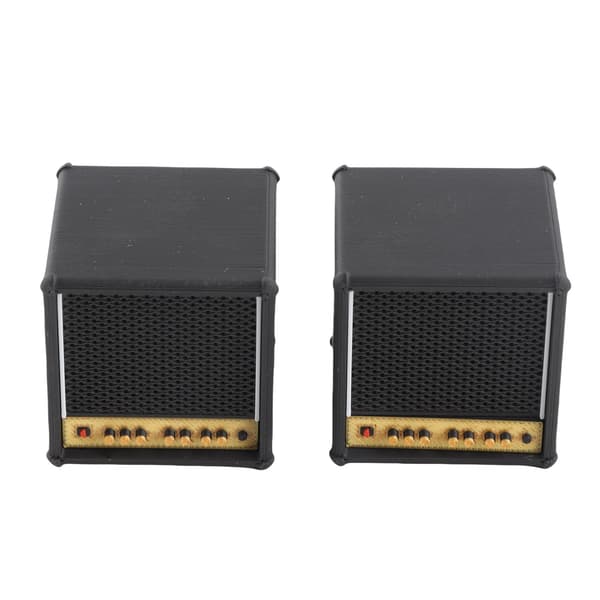 2-pack PLA gitarrplektrumbox högtalardesign heminredning plektrumförvaring 4,1x4,1x4cm