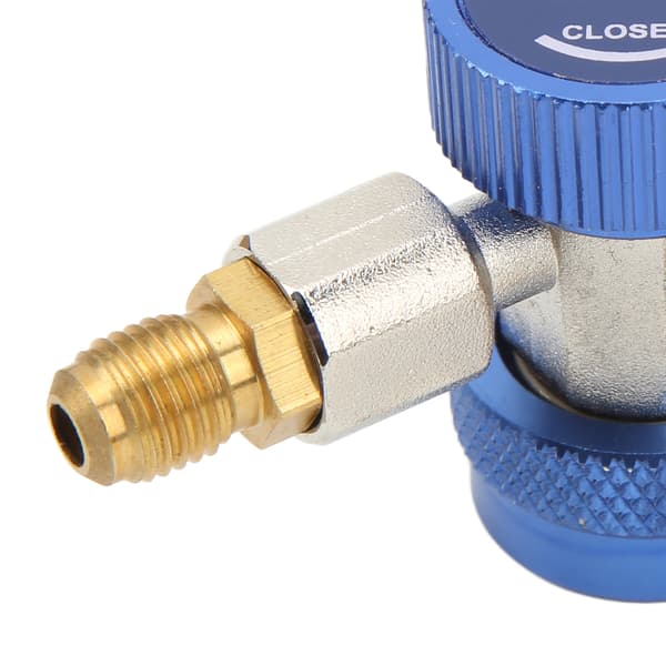 2-pack R134A AC snabbkoppling hög låg sidoadapter, justerbar anslutningssats