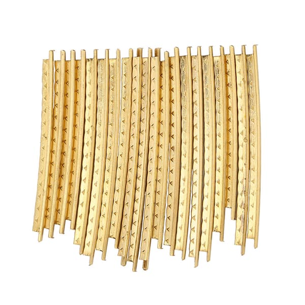 20 st/set 2,0 mm guld mässing gitarrbandtråd set reservdelar för folkträgitarrer