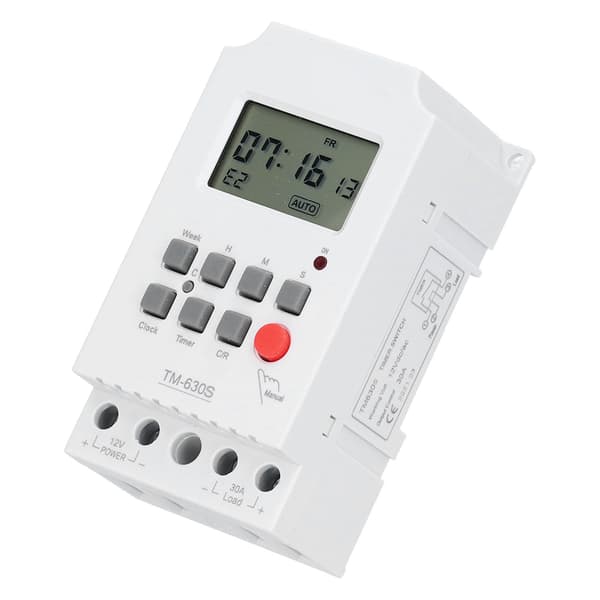 Mikrocomputer Timerkontakt 7-dages Elektronisk Tilbehør med Digitalt Display til Lysstyring
