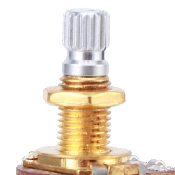 Gitarrkontrollpott Tonpotentiometer Elgitarr Bas Push Pull 18mm Skaftlängd a500kGuld