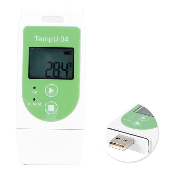 Temperaturmätare USB Temp Datalogger med PDF SCF-rapport för kylbil