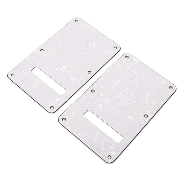 2-pack vit PVC elgitarr bakplatta hålrumsskydd plektrumskydd reservdel
