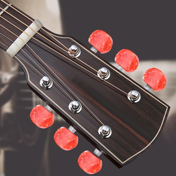 6 st/set stämskruvar maskinhuvuden akrylknappar för gitarr (#2)