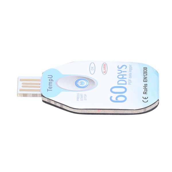 Mat temperaturinspelare Bärbar temperaturdatalogger PDF-rapport USB-driven datalogger