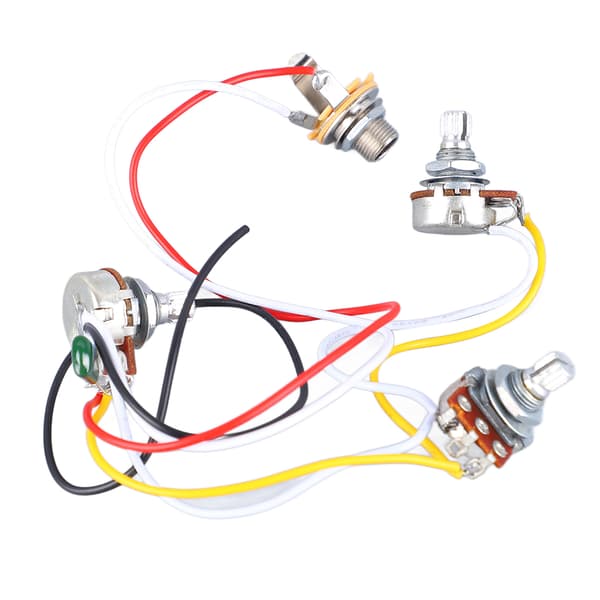 Bas Potentiometer Ledningsnet 500K Tone Volumen Controller Instrument Tilbehør