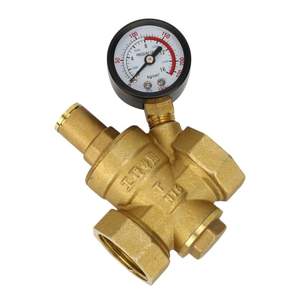 DN25 Messing Justerbar Vandtryksreducerende Regulator Reducer Måler