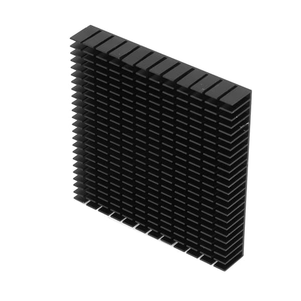 Aluminium køleplade kølermodul varmeradiatorplade CPU PCB højeffektkøling 120mmx120mmx20mm Sort
