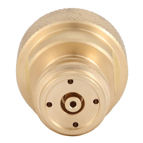 CO2-adapter i mässing för byte av tankbehållare (guld)