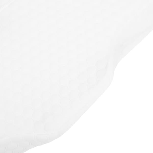 Memory Foam Cervical Kudde Ortopedisk Ventilerad Kudde för Vila, Sovrum, Vit, 52x30x10cm
