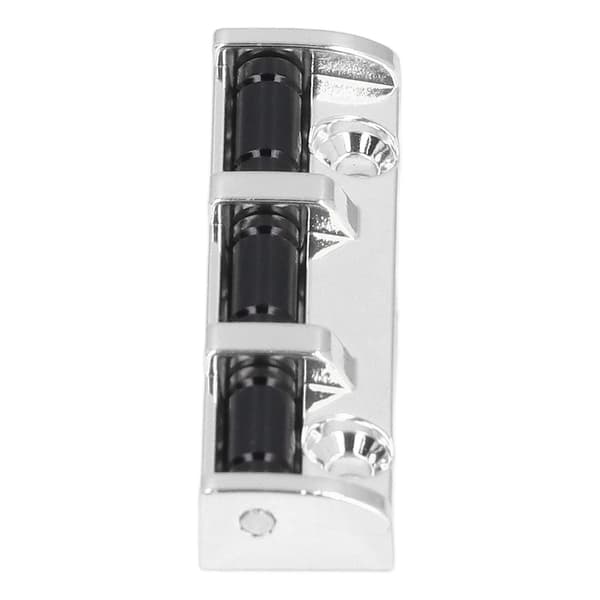 6-strängad metallgitarr rullmutter 43mm silver reservdel med 2 skruvar för elgitarr