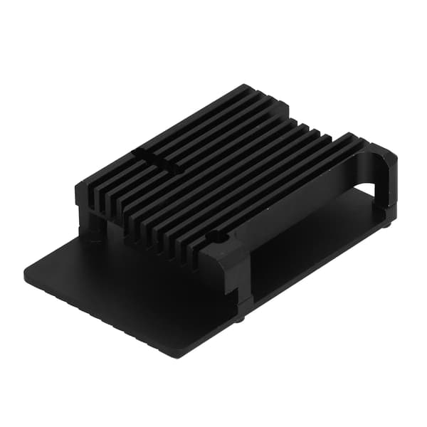 Etui til Raspberry Pi 3 Model B B+ Sort aluminiumslegering anodisk oxidation CNC-skal