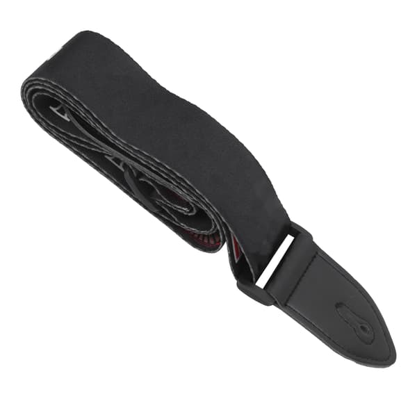 Justerbar gitarr axelrem med ändar i konstläder och plastspänne, mönstrad, 90-150 cm, för akustisk gitarr, 1 rem + 1 rep