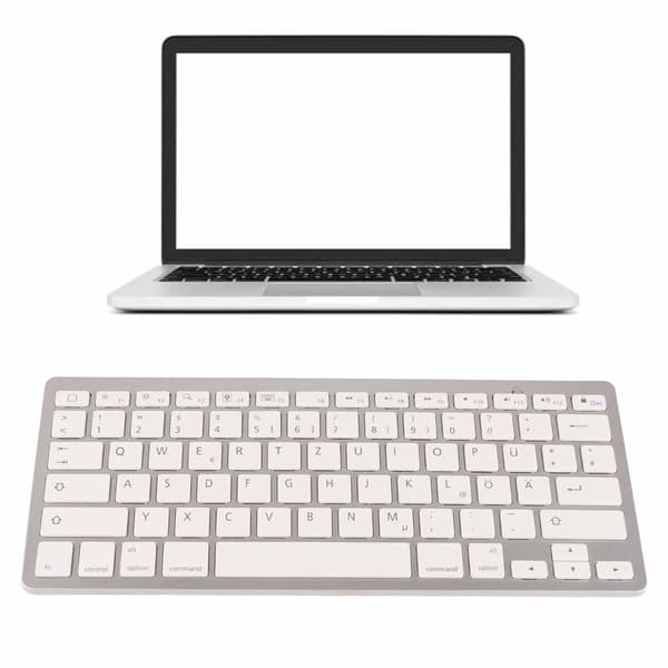 Bluetooth-tangentbord Trådlöst Ultratunt Bärbart Tyst Universellt för iOS Android Windows Bärbar dator PC