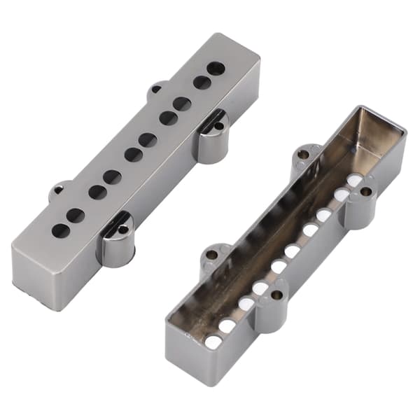 Basgitarr Pickup-skydd 5-strängad Elbas Reservdel Kromad ABS-plast 1 Par Hårdvarutillbehör
