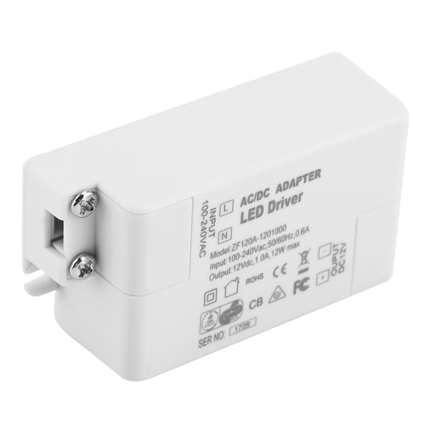 AC 100-240V til DC 12V SMD LED Driver Switch Strømtransformator til LED Strip Lys (12W)
